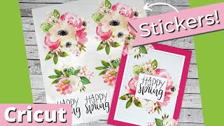 Cricut Maker Stickers Print Then Cut [upl. by Vernon]