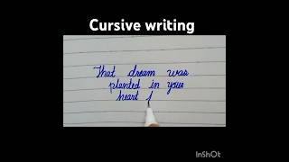 Cursive writing shorts youtubeshorts cursivewriting [upl. by Nalon567]