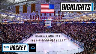 Michigan vs Minnesota  Highlights  2023 Big Ten Mens Hockey Championship  March 18 2023 [upl. by Nomaj]