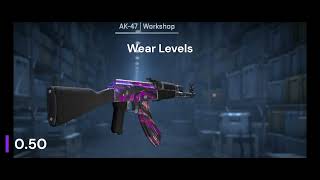 Ak47  Phantom Blaze  Wear Levels [upl. by Recnal]