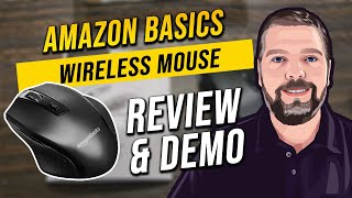 Amazon Wireless Mouse Review  Is The Amazon Basics Mouse For You [upl. by Adamek]