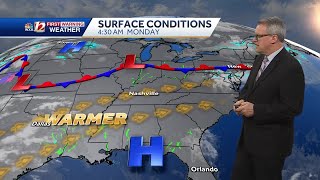 WATCH Warm for April few severe storms [upl. by Malinde]