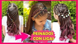 💕 3 PEINADOS fáciles y rápidos para niñas 💕 [upl. by Norvol849]