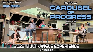 Walt Disney’s Carousel of Progress  2023 MultiAngled Ride Experience  Walt Disney World [upl. by Gorden745]