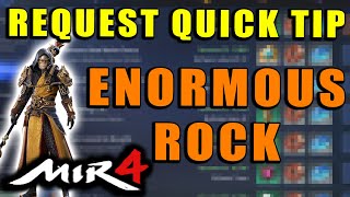 MIR4  Enormous Rock  Find a Meteorite Guide Request Quick Tip Walkthrough [upl. by Rosina]