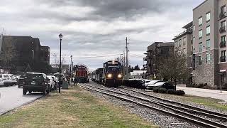 GNRR 7529 Departing from blue ridge winter [upl. by Arym]