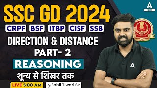 SSC GD 2024  SSC GD Reasoning Class By Sahil Tiwari  SSC GD Reasoning Direction amp Distance Part 2 [upl. by Stavros]