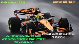 LIVE WATCHALONG  F1 2024 BRAZILIAN GP RACE  3112024  TITLE FIGHT TAKES A BIG TWIST IN BRAZIL [upl. by Murage]