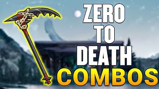 All Scythe 0death Combos in Brawlhalla [upl. by Aromat491]