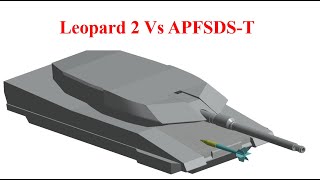 125 mm 3BM9 APFSDST Vs Leopard 2  Armor Penetration Simulation [upl. by Regni143]