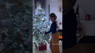 Christmas tree transition🎄✨ christmas transition christmastree tree winter viral fyp [upl. by Prader]