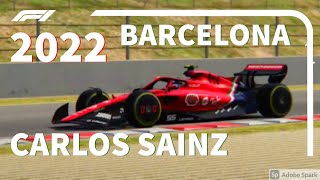 F1 2022  CARLOS SAINZ ONBOARD  GP ESPAÑA  MONTMELÓ [upl. by Ynnaffit]