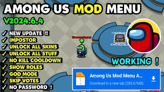 Among Us Mod Menu v202464  New Features  Among Us Mod Apk v202464  Gameplay [upl. by Kelcie]