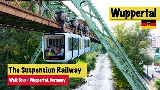 Exploring Wuppertal and its unique Schwebebahn Suspension Railway  4K [upl. by Ladnik]