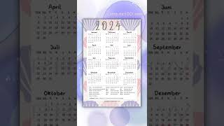 Kalender 2024 Gratis [upl. by Aztinaj]