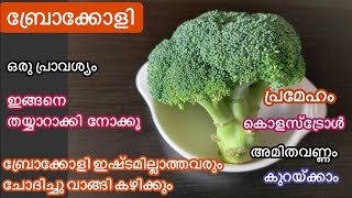 ബോക്കോളിയുടെ അത്ഭുത ഗുണങ്ങൾ അറിയാതെ പോകല്ലേBroccoli എങ്ങനെ കഴിയ്ക്കണംEasy Broccoli Recipe [upl. by Domenech]