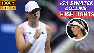 Iga Swiatek Brutal Performance vs Danielle Collins Excellent Tennis Highlights  Tennis Fun [upl. by Trescha288]