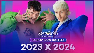 Eurovision Battle 2023 VS 2024 By Country [upl. by Htilil]