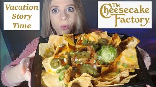 ASMR Eating Cheesecake Factory Nachos  Story Time My Cruise Vacation  Whispered Chit Chat Mukbang [upl. by Nilyam]