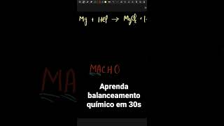 Aprenda Balanceamento químico balanceamento quimica quimicageral [upl. by Ahsienor321]