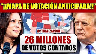 ¡¡26 MILLONES DE VOTOS CONTADOS ¡Impactante Mapa Electoral 2024 Kamala vs Trump [upl. by Dupuy]