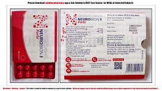 Neurobion Forte Tablet  Neurobion  Vitamin B Complex Tablet  Neurobion Composition  Vitamin B [upl. by Maurizia326]