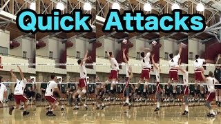 Spiking QUICK Attacks  How to SPIKE a Volleyball Tutorial [upl. by Moreta]