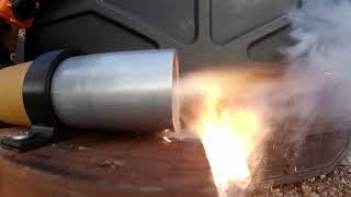 Propulsive Landing Rocket Motor Development  Static Test 6 13 Sec Burn  Supernova 7955 Propellant [upl. by Kendrah]