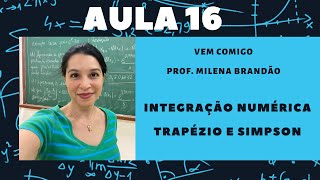 Integração Numérica  Regra dos Trapézios e de Simpson [upl. by Paten692]