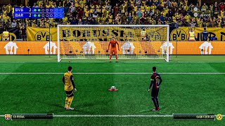 EA FC25  Borussia Dortmund Vs Barcelona Penalty Shootout  UEFA Champions League [upl. by Enar655]