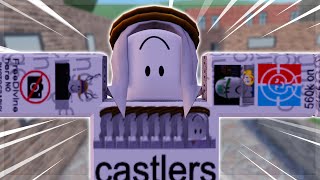 I COSPLAYED AS CASTLERS Roblox Arsenal [upl. by Kind158]