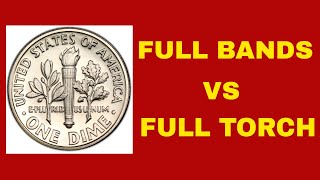 FULL BANDS VS FULL TORCH ROOSEVELT DIMES HOW TO KNOW WHAT TO LOOK FOR DIMES WORTH MONEY [upl. by Kcitrap]