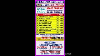 100Final client interview 24112024 sarco company saudiarabia SARCO today job [upl. by Nnitsuj]