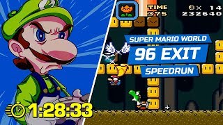 Super Mario World  96 Exit  12833 [upl. by Nosnar652]