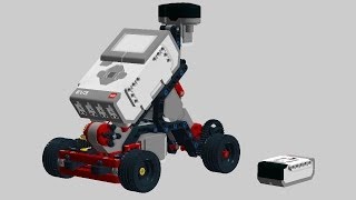 Lego Mindstorms EV3  Building IR controlled Car 01 [upl. by Ahtram57]