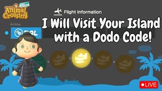 🔴 I Will Visit Your Island with a Dodo Code  Animal Crossing New Horizons LIVE [upl. by Webster]