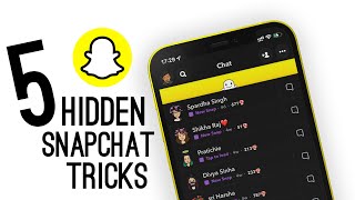 5 Hidden Snapchat Tricks You Should Know  2022 [upl. by Pero976]