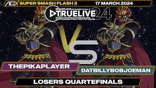 ThePikaPlayer Ganondorf vs datbillybobjoeman Ganondorf  Losers Quarterfinals  REGIONLOCK 2024 [upl. by Atnaloj]