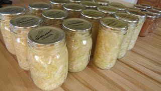 Making a Small Batch of Sauerkraut Part2 Canning [upl. by Daria]