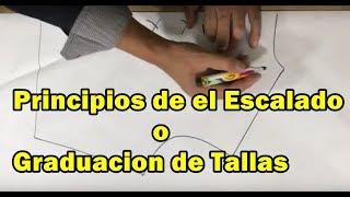 Principios de el Escalado o Graduación de tallas [upl. by Sarat]