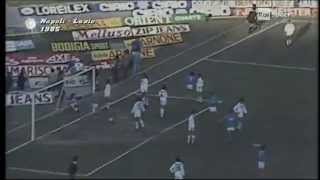 Maradona 3 goal in Napoli vs Lazio 198485 [upl. by Eanod]