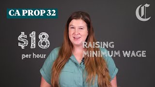 California Prop 32 Raising minimum wage  Election 2024 [upl. by Yaya491]