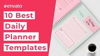 10 Best Daily Planner Templates 2020 [upl. by Arte]