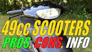 49cc  50cc Scooter Info Pros Cons amp Expectations Moped [upl. by Ader517]