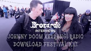 Backstage at Download Festival XXI 2024  Brocarde Interviews Johnny Doom from Kerrang Radio [upl. by Jaan]