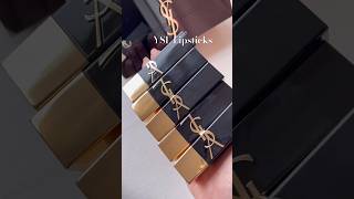 Swatching luxe YSL Beauty lipsticks shorts [upl. by Yssak]