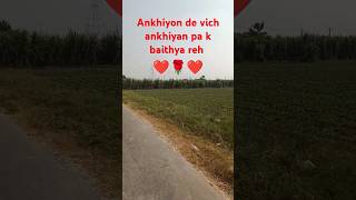 Akhiyan De Vich Akhiyan paake Baitha Reh❤🌹💐🥰 punjabi punjabisong song punjabimusic vijay [upl. by Arihday]