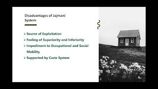 BALLB 2nd Sem Subject Sociology BL202 Topic Jajmani System Unit3 By Ms Puja Anand [upl. by Hras]