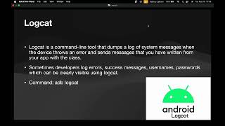 Android Insecure Logging using Logcat [upl. by Myriam]