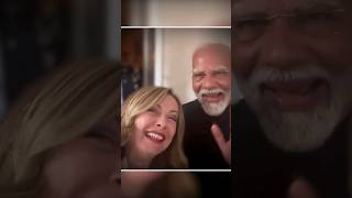 PM Modi holds bilateral talks with Italian PM Giorgia Meloni at G7 Summit  Melodi  shorts [upl. by Aivlys]